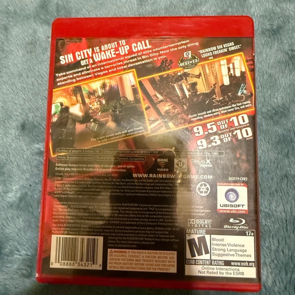 Tom Clancy's Rainbow Six Vegas - PS3 Game (Red) - Picture 2 of 3